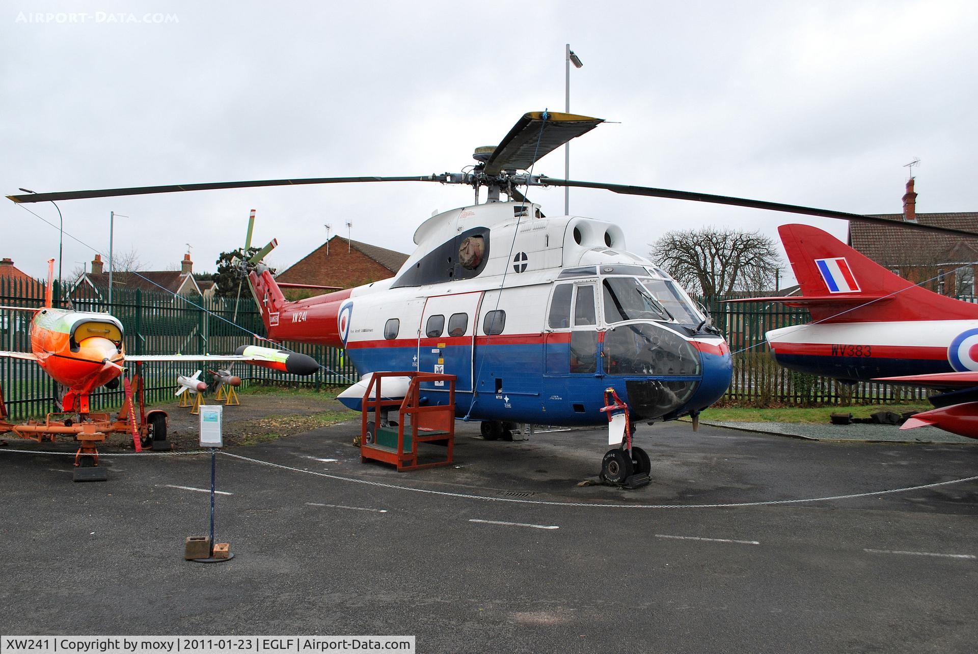 XW241, 1968 Aerospatiale SA-330E Puma HC-1 C/N 08 (prototype), Aerospatiale SA.330 Puma at the F.A.S.T. museum, Farnborough.