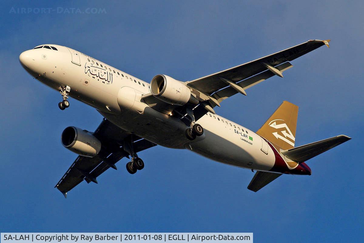 5A-LAH, 2010 Airbus A320-214 C/N 4405, Airbus A320-214 [4405] Libyan Airlines Home~G 08/01/2011
