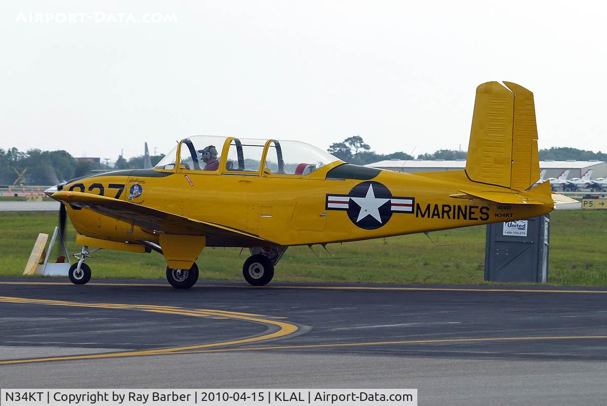 N34KT, 1956 Beech D-45 Mentor C/N BG-271, Beech T-34B Mentor [BG-271] Lakeland-Linder~N 15/04/2010