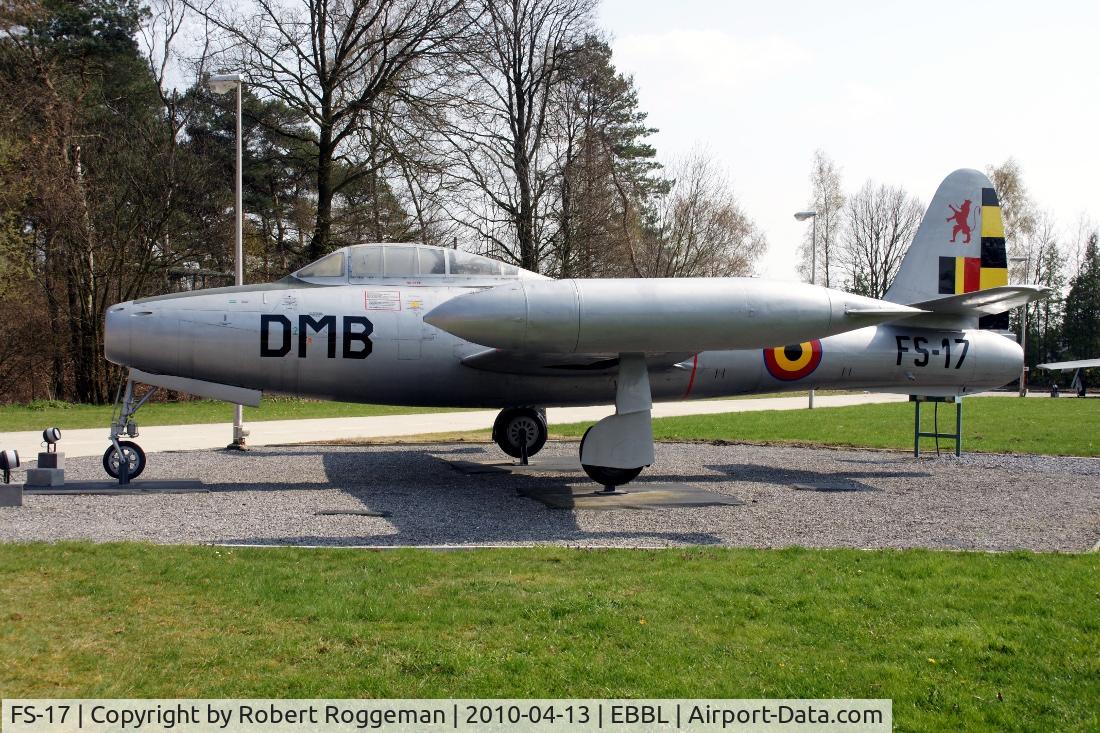 FS-17, Republic F-84E Thunderjet C/N 2335-1366, Preserved Kleine-Brogel Air Museum.DMB Lt Kol Vl.DUMONCEAU DE BERGENDAL