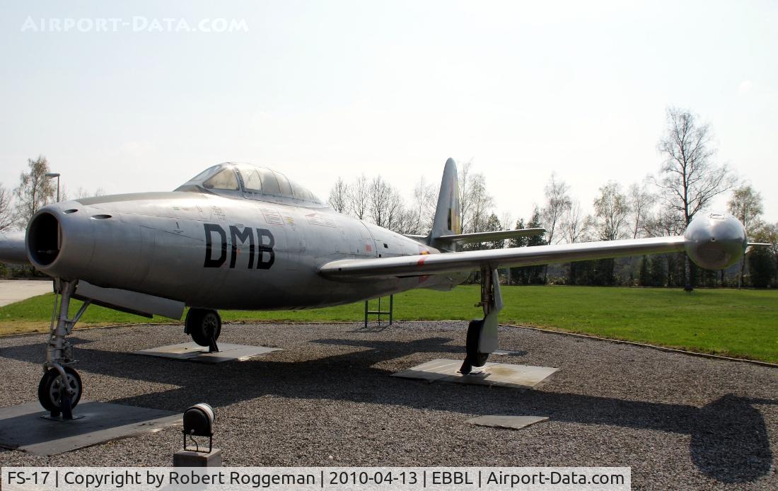 FS-17, Republic F-84E Thunderjet C/N 2335-1366, Preserved Kleine-Brogel Air Museum.DMB Lt Kol Vl.DUMONCEAU DE BERGENDAL
