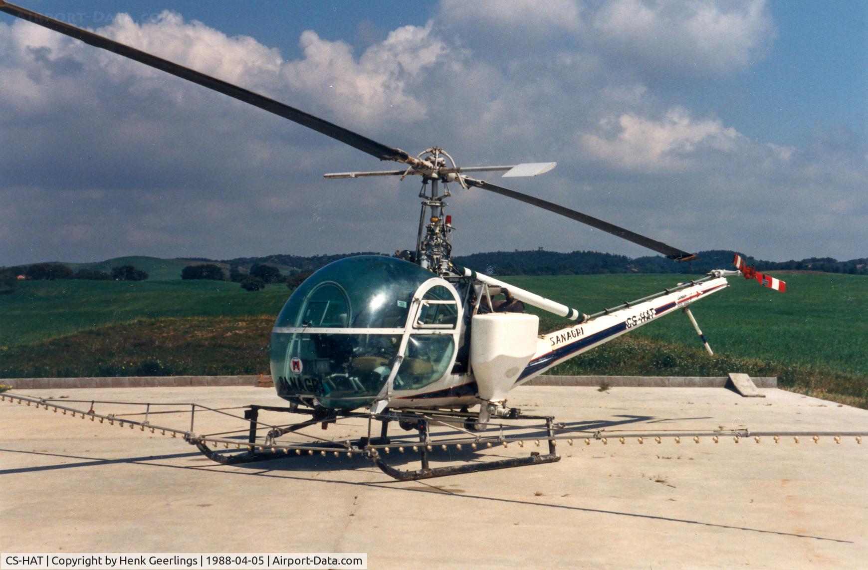 CS-HAT, Hiller UH-12E C/N 5071, Portugal , Porto Cavo , Apr '88