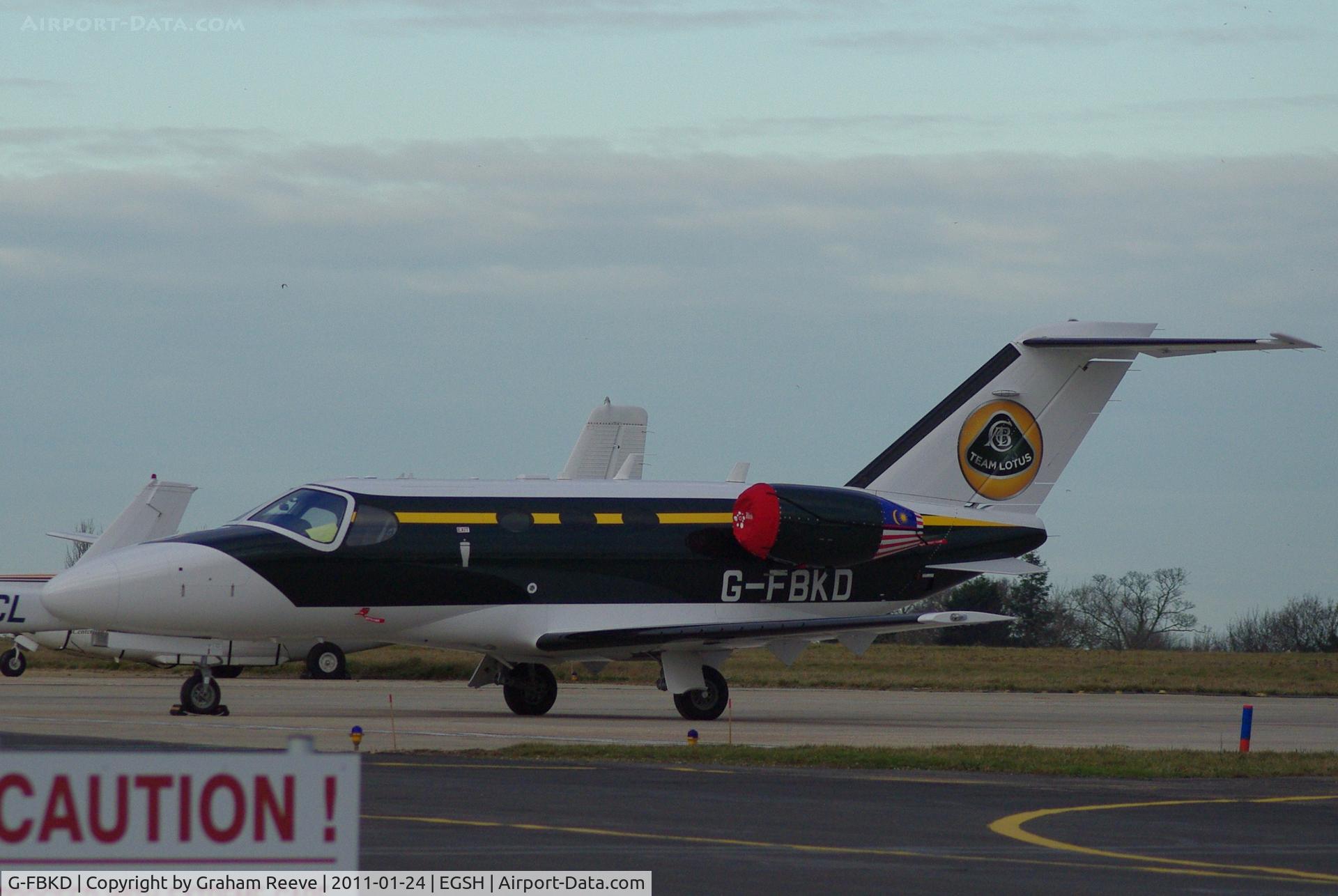 G-FBKD, 2010 Cessna 510 Citation Mustang Citation Mustang C/N 510-0346, Parked at Norwich.