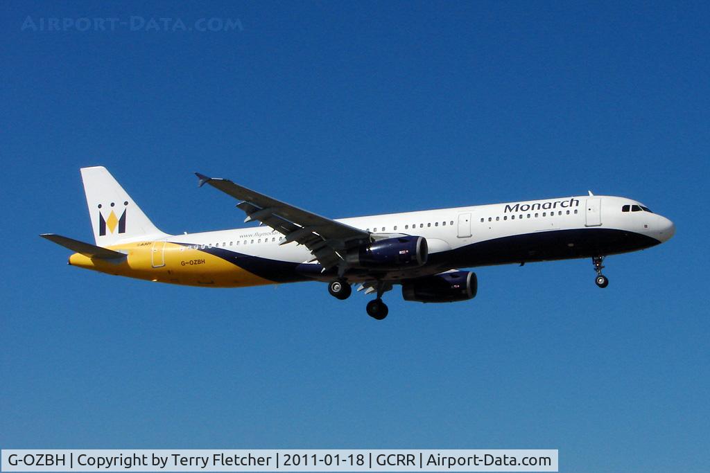 G-OZBH, 2004 Airbus A321-231 C/N 2105, Monarch's 2004 Airbus A321-231, c/n: 2105