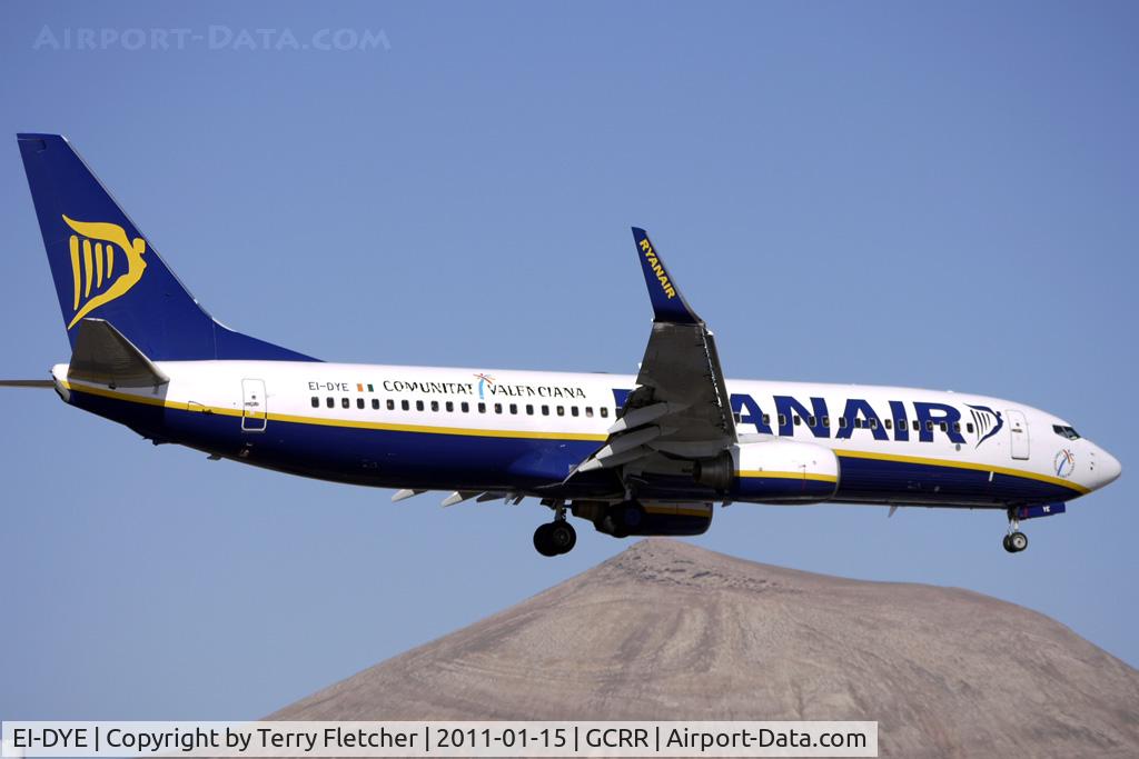 EI-DYE, 2008 Boeing 737-8AS C/N 36568, Ryanair's 2008 BOEING 737-8AS, c/n: 36568