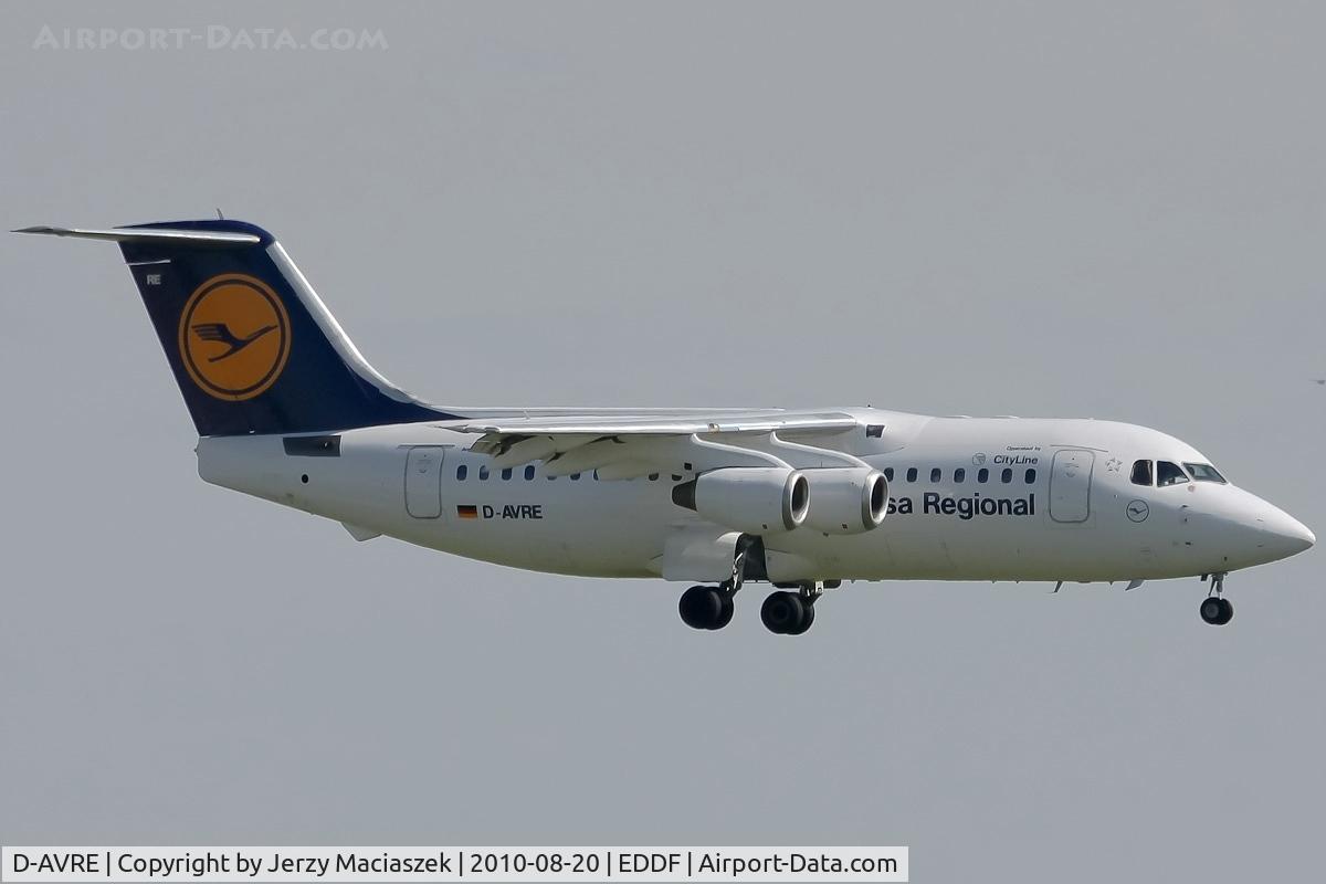 D-AVRE, 1995 British Aerospace Avro 146-RJ85 C/N E.2261, D-AVRE_
Avro RJ85,