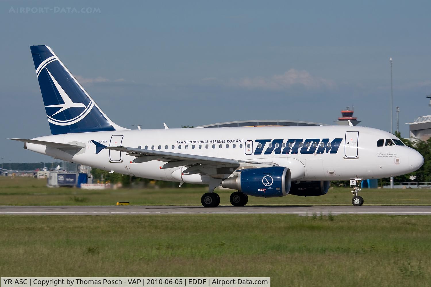 YR-ASC, 2007 Airbus A318-121 C/N 3220, Tarom