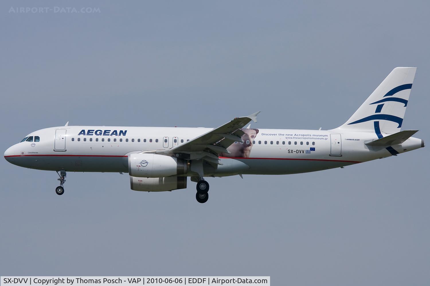SX-DVV, 2009 Airbus A320-232 C/N 3773, Aegean Airlines