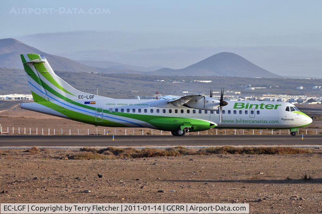 EC-LGF, 2010 ATR 72-212A C/N 907, Binter Canarias latest ATR72 at Lanzarote