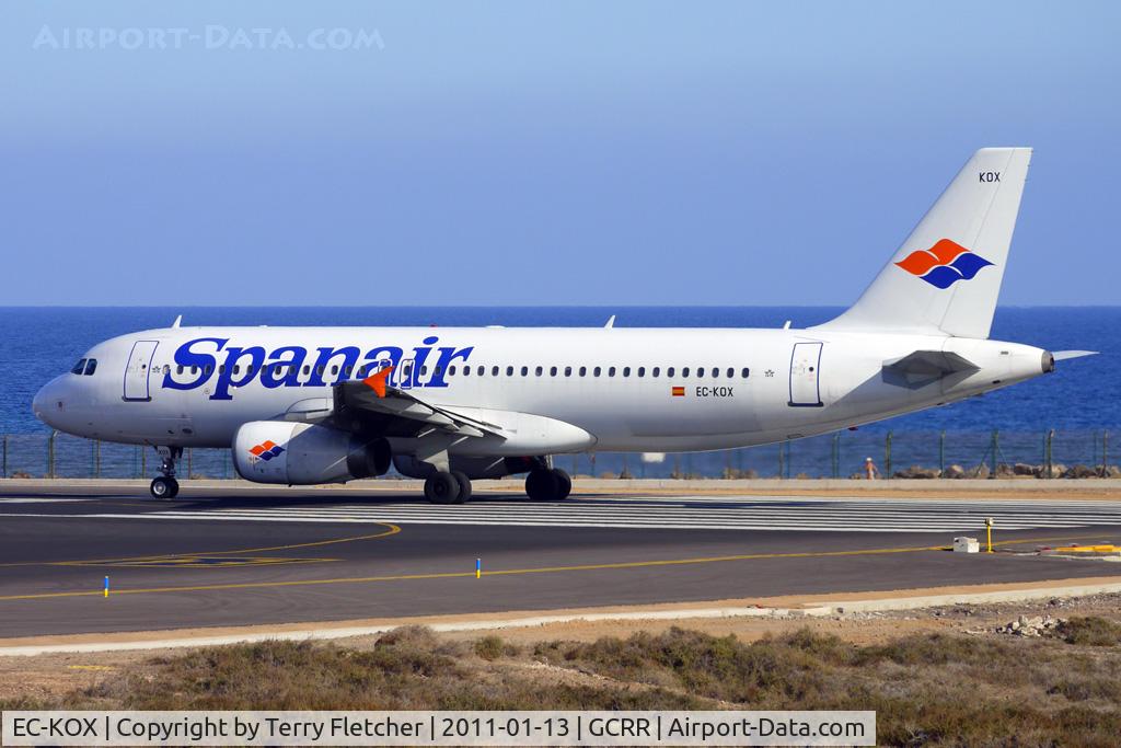 EC-KOX, 2000 Airbus A320-232 C/N 1383, Spanair's 2000 Airbus A320-232, c/n: 1383
