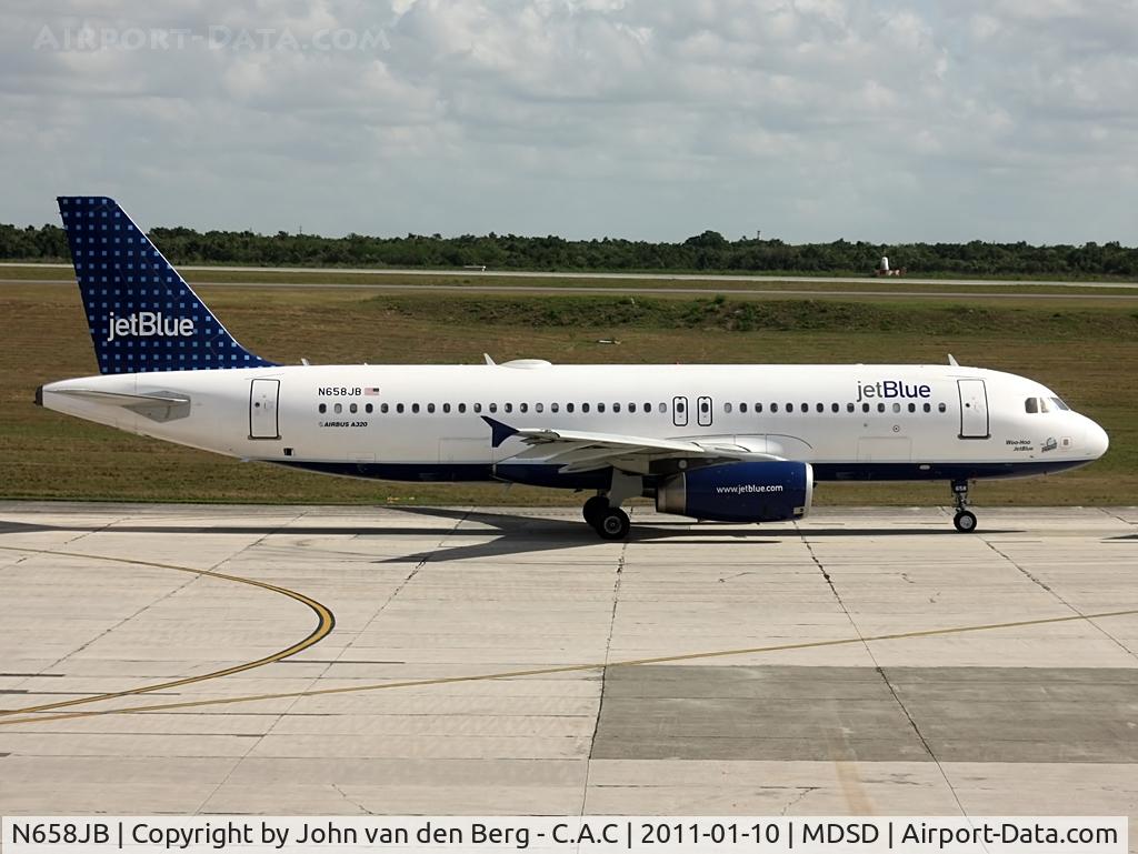 N658JB, 2007 Airbus A320-232 C/N 3150, JetBlue A320-232 N658JB (3150) @ SDQ / MDSD