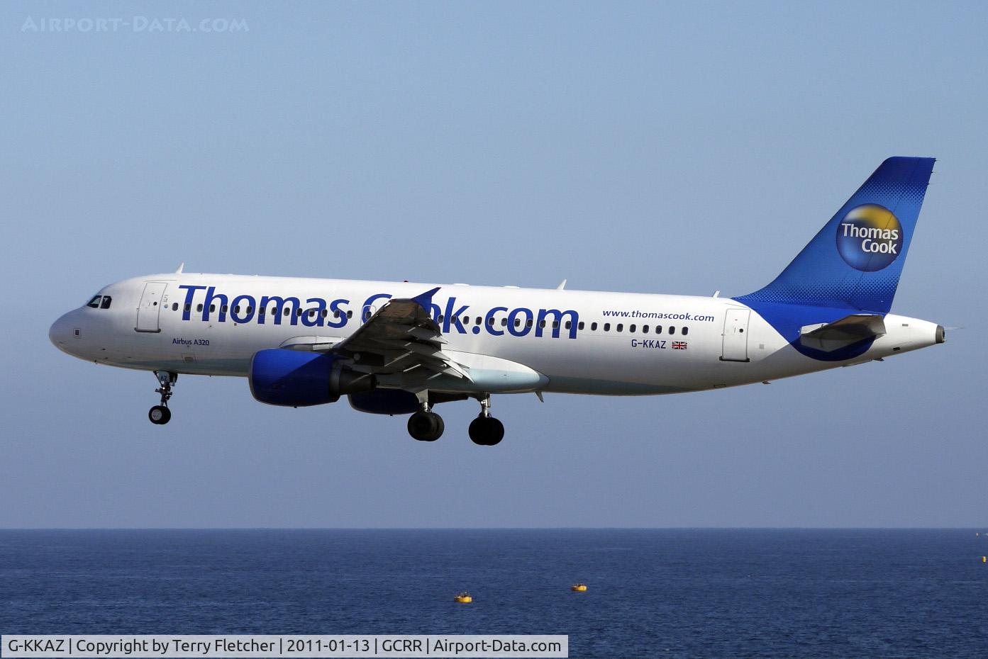 G-KKAZ, 2003 Airbus A320-214 C/N 2003, Thos Cook's 2003 Airbus A320-214, c/n: 2003
