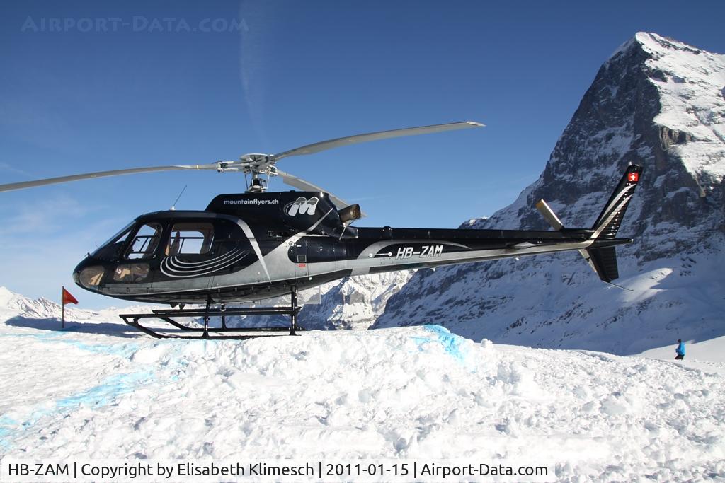HB-ZAM, 2008 Eurocopter AS-350B-2 Ecureuil Ecureuil C/N 4510, at Lauberhorn/Switzerland