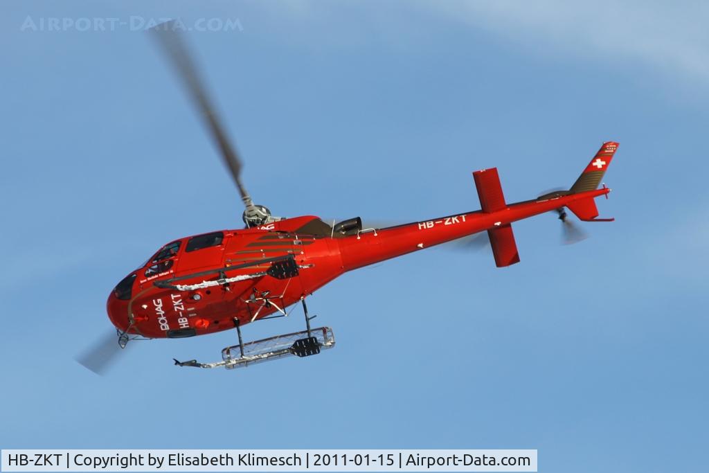 HB-ZKT, 2009 Eurocopter AS-350B-3 Ecureuil Ecureuil C/N 4884, at Lauberhorn/Switzerland