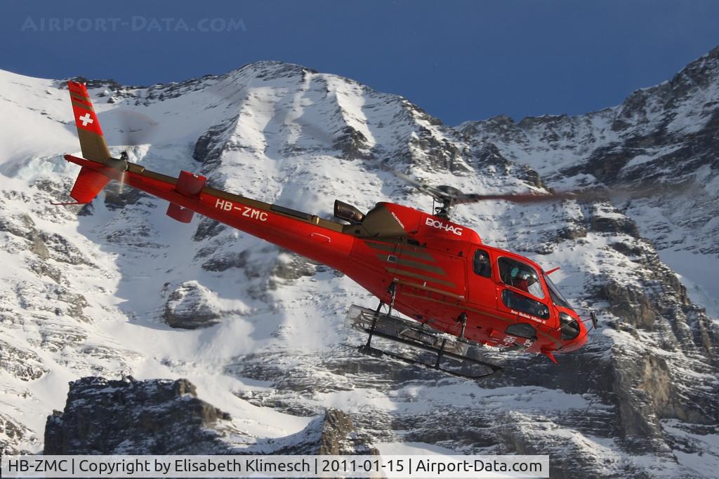 HB-ZMC, 2010 Eurocopter AS-350B-3 Ecureuil Ecureuil C/N 4984, at Lauberhorn/Switzerland