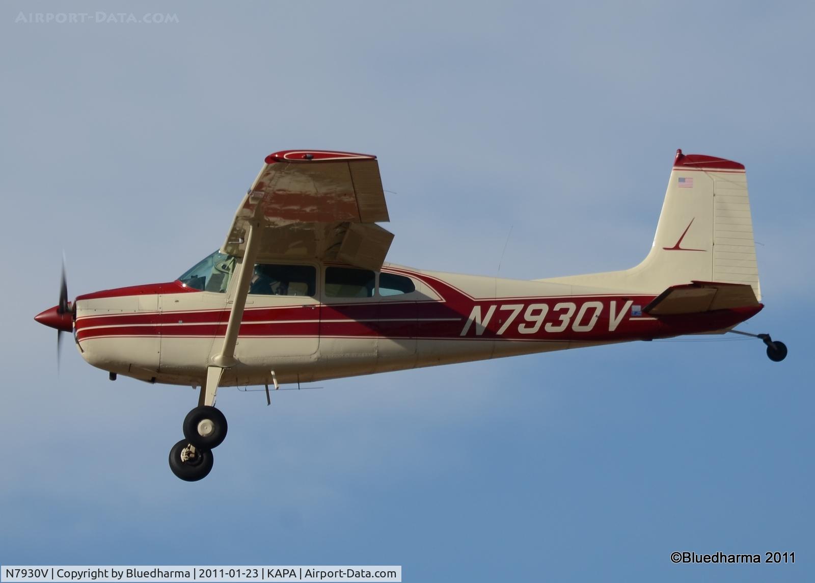 N7930V, 1967 Cessna 180H Skywagon C/N 18051830, On Final Approach.