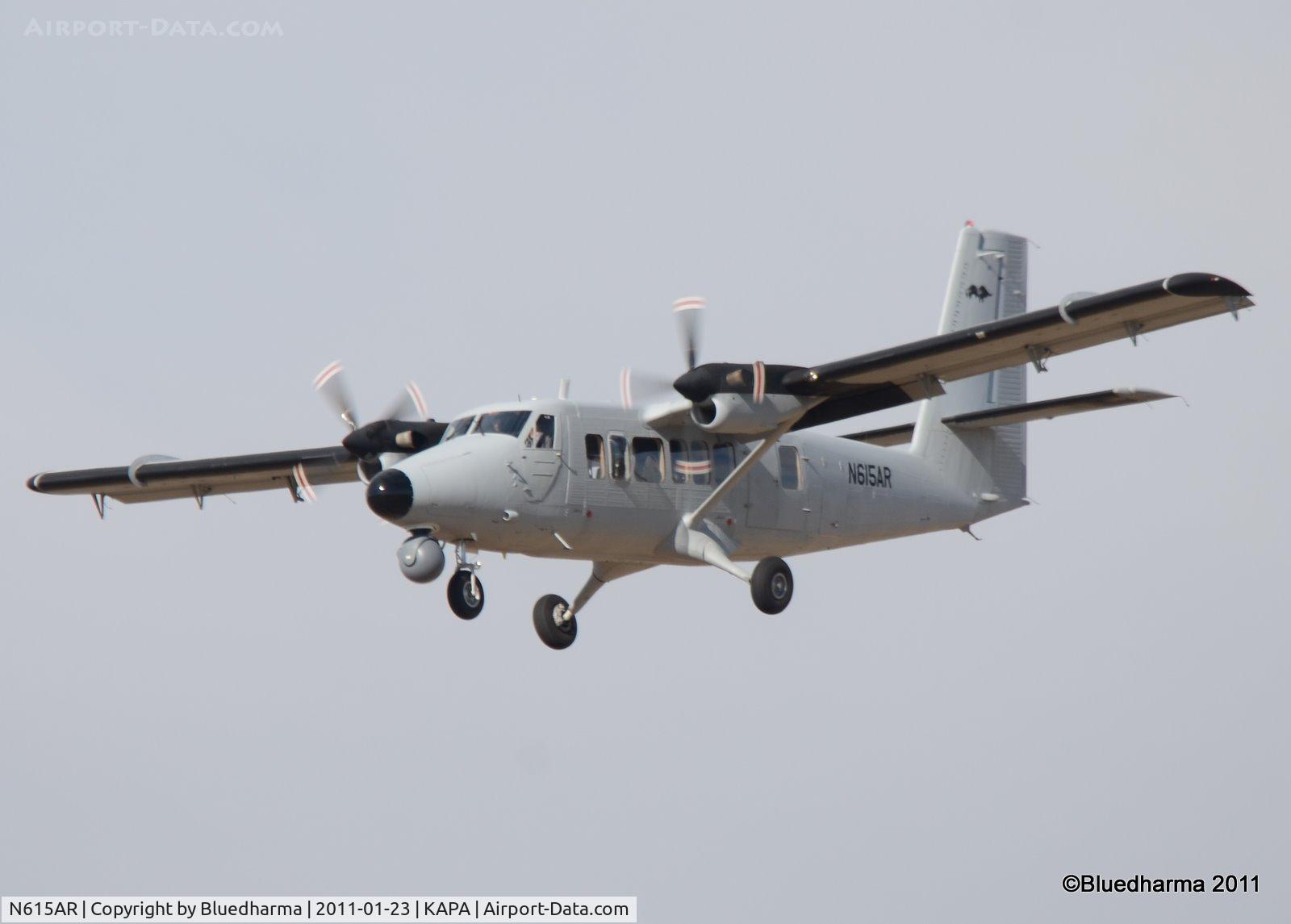 N615AR, 1979 De Havilland Canada DHC-6-300 Twin Otter C/N 615, On final approach to 17R.