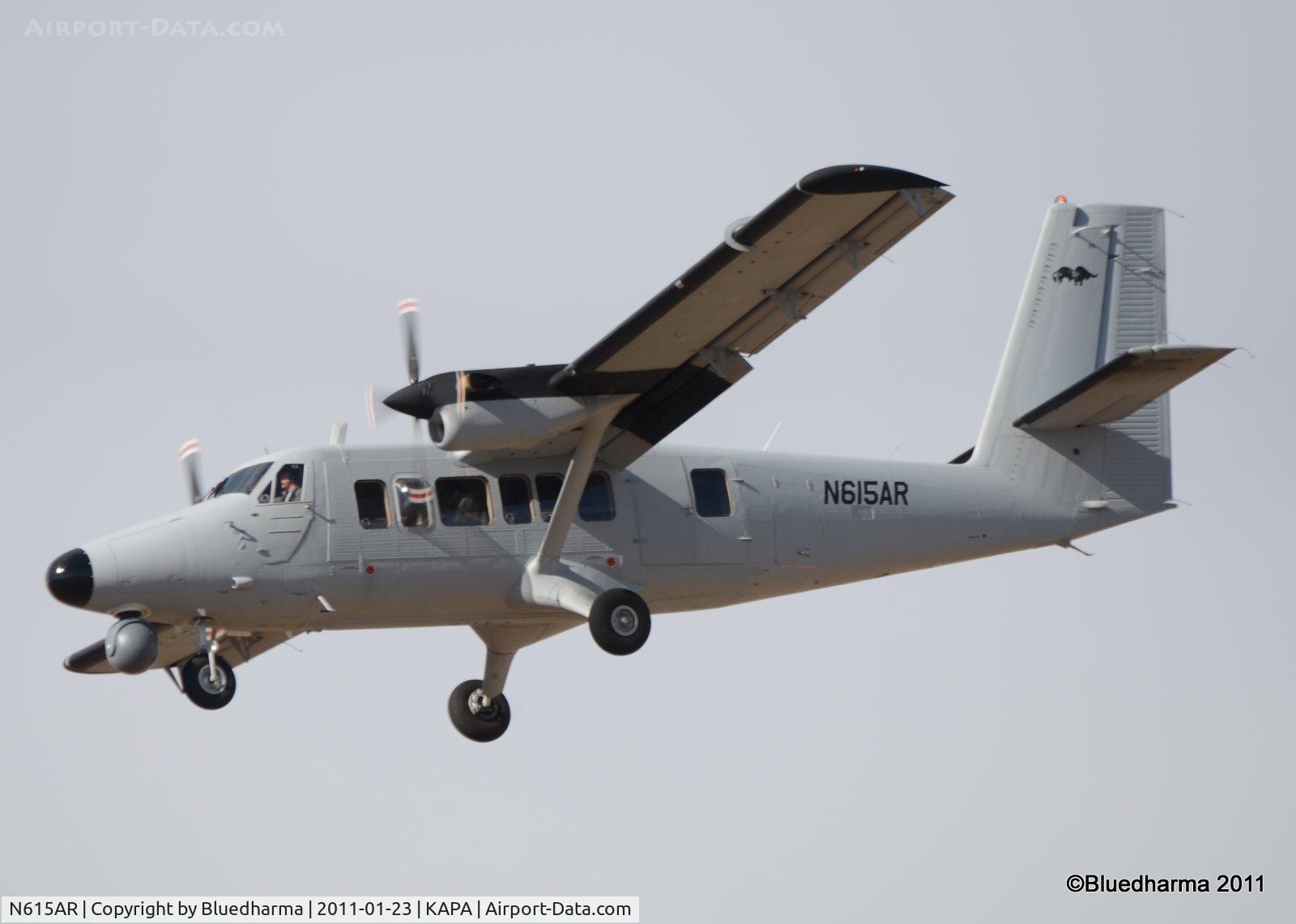 N615AR, 1979 De Havilland Canada DHC-6-300 Twin Otter C/N 615, On final approach to 17R.