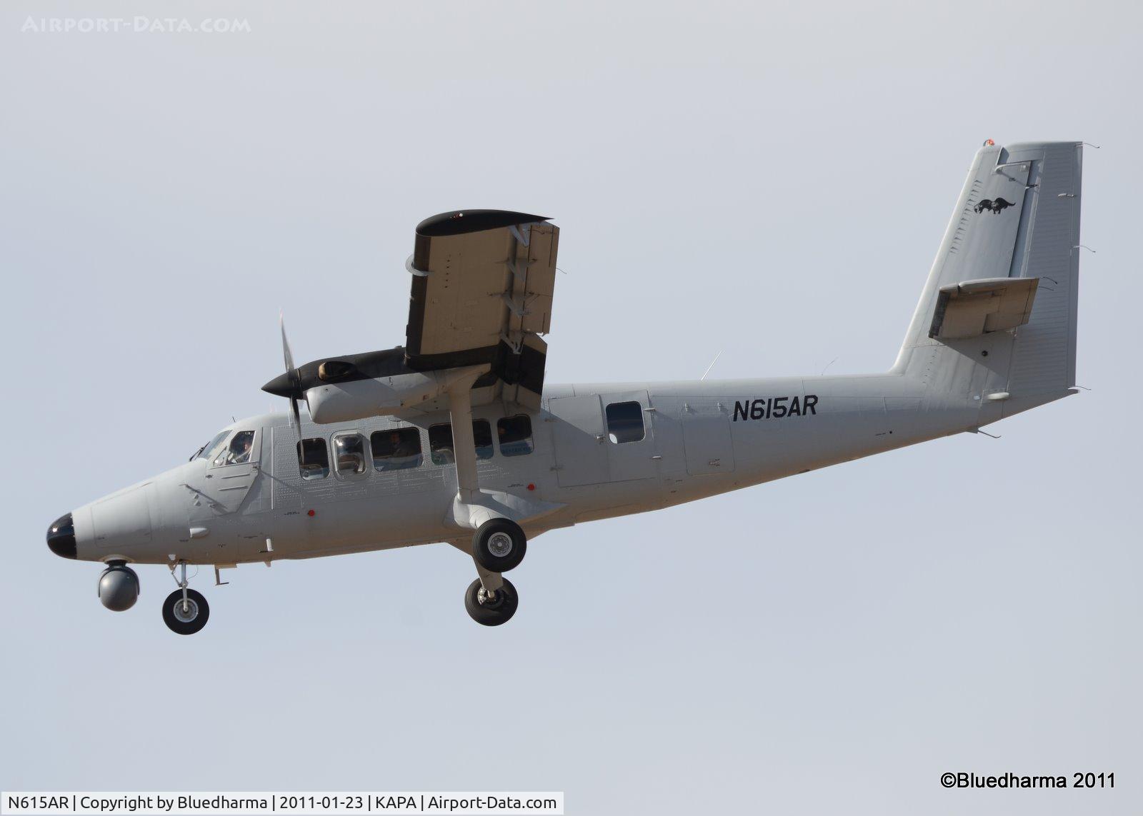 N615AR, 1979 De Havilland Canada DHC-6-300 Twin Otter C/N 615, On final approach to 17R.