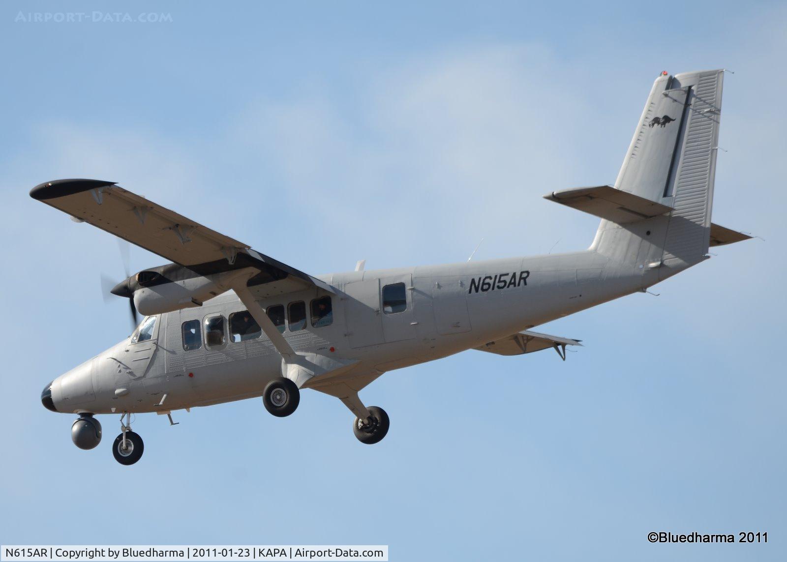 N615AR, 1979 De Havilland Canada DHC-6-300 Twin Otter C/N 615, On final approach to 17R.