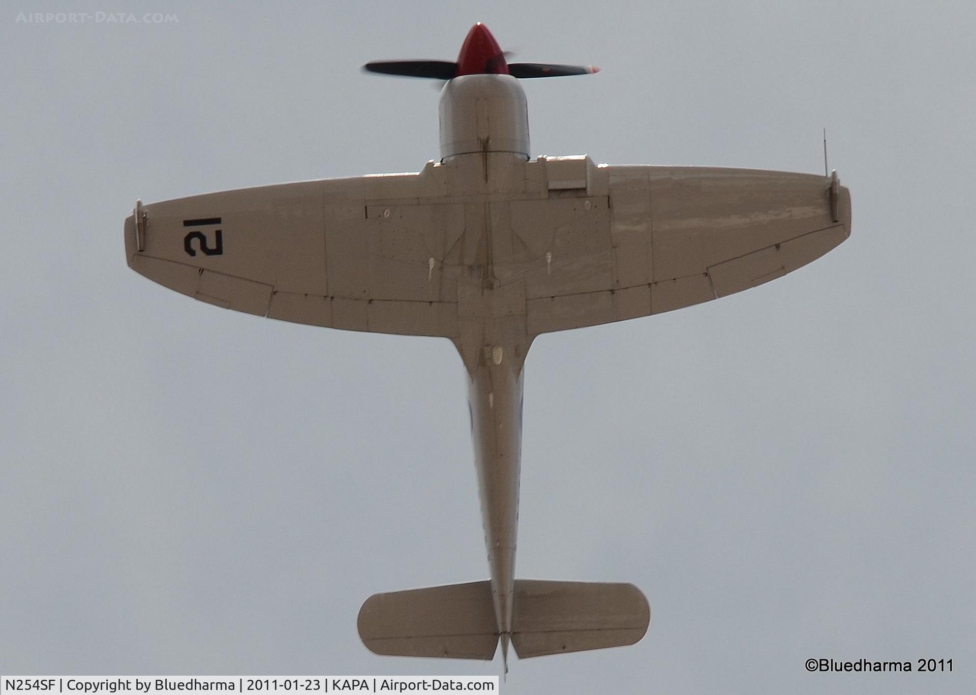 N254SF, 1956 Hawker FB60 Fury Replica C/N 37514, Flyover at APA.