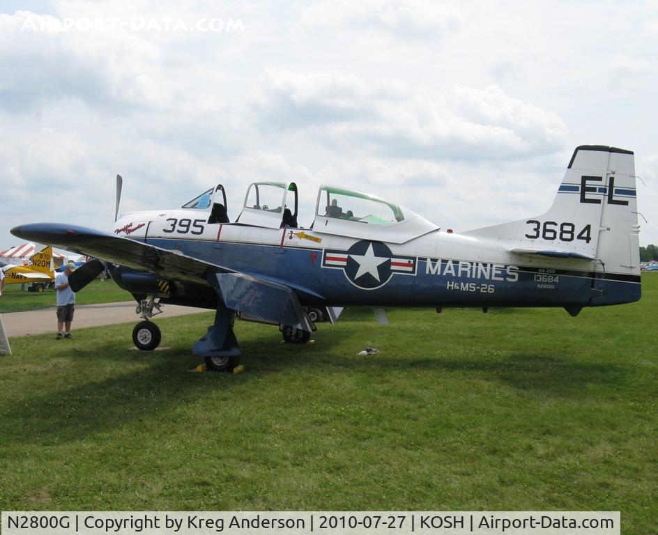 N2800G, 1951 North American T-28A Trojan C/N 174-222, EAA AirVenture 2010
