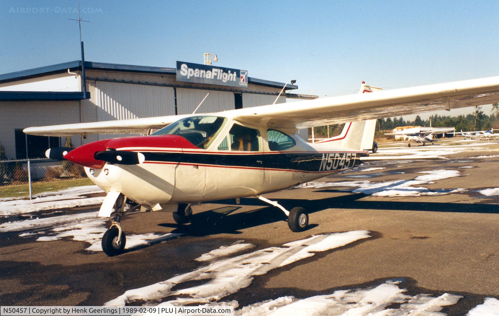 N50457, 1977 Cessna 177RG Cardinal C/N 177RG1133, SpanaFlight , Sightseeing 1SO Flt Mt St.Helens , Feb '89 Pierce County Airport , Washington