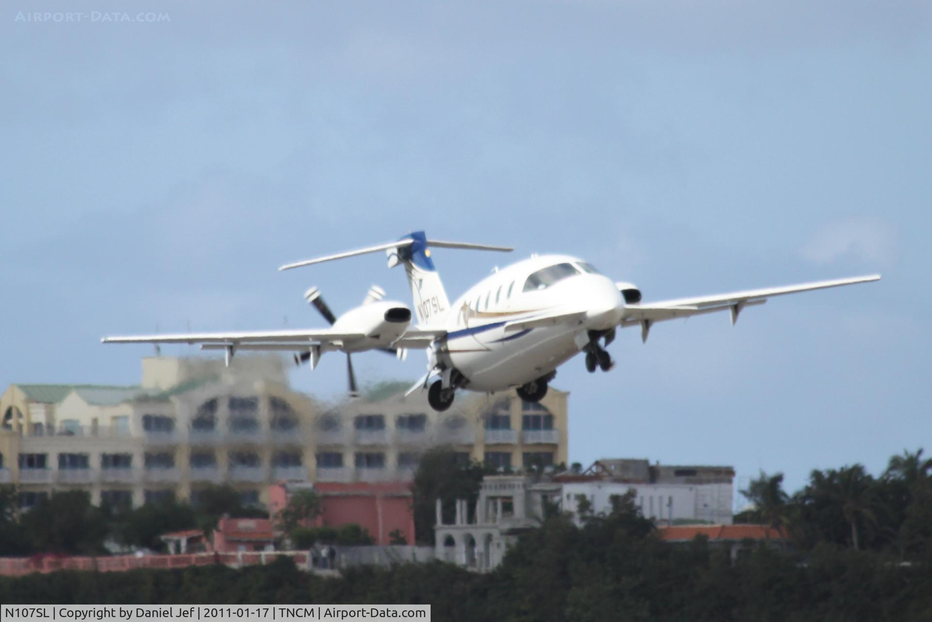 N107SL, 2003 Piaggio P-180 Avanti C/N 1073, N107SL rotating out of TNCM