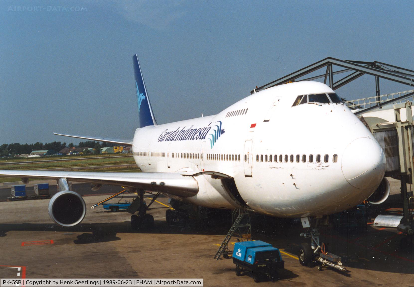 PK-GSB, 1980 Boeing 747-2U3B C/N 22247, Garuda