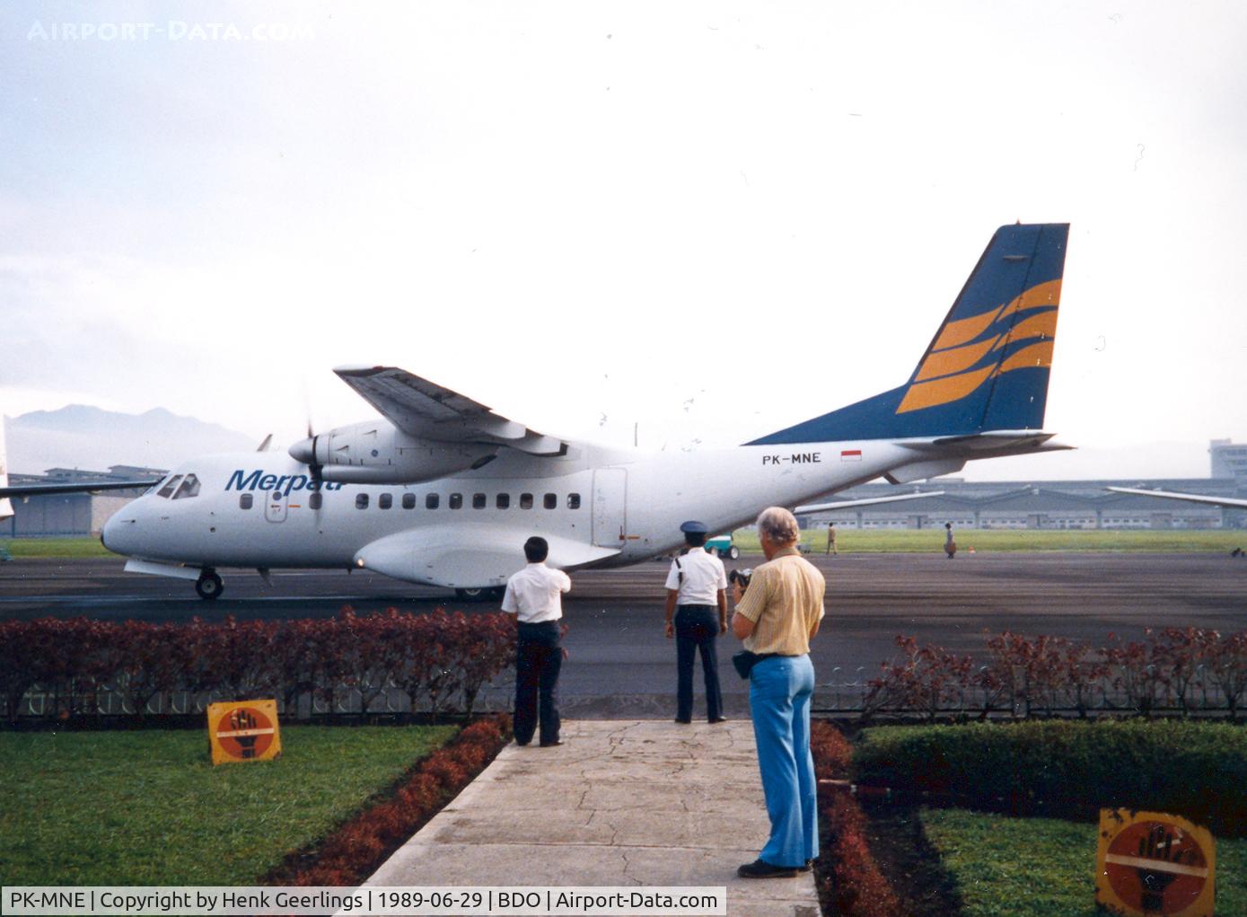 PK-MNE, 1990 Airtech CN-235-10 C/N N004, Merpati , Bandung , Jun '89