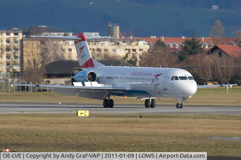 OE-LVE, 1994 Fokker 100 (F-28-0100) C/N 11499, Austrian Arrows F100