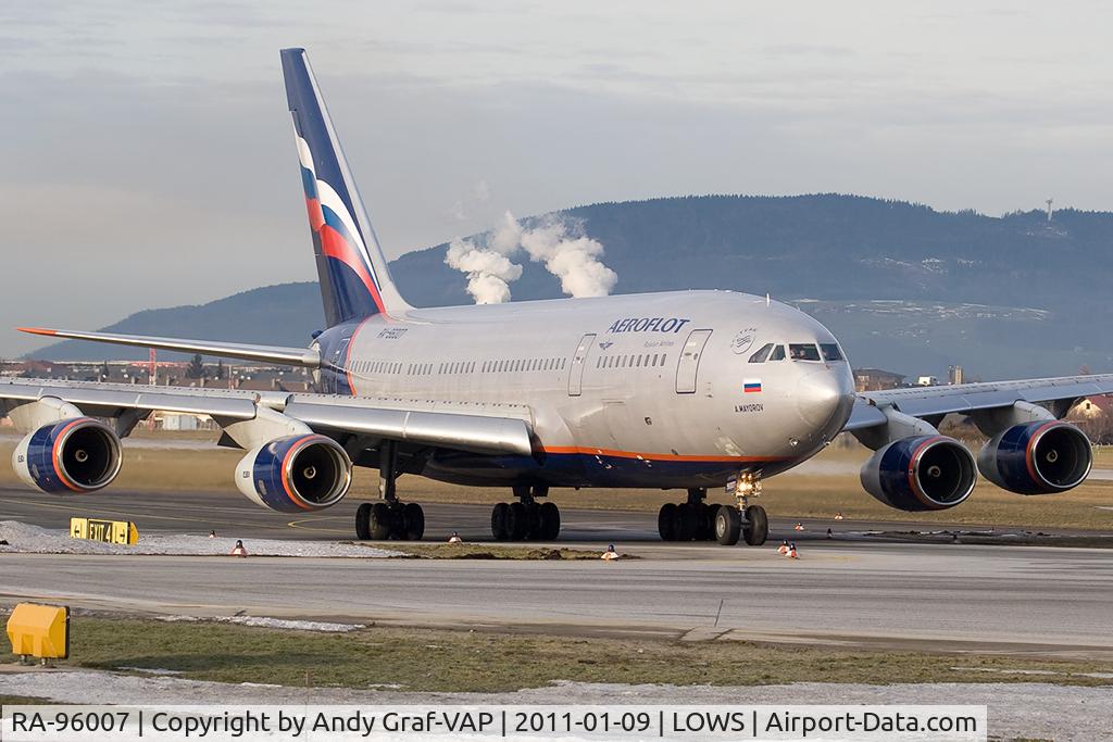 RA-96007, 1992 Ilyushin Il-96-300 C/N 74393201004, Aeroflot IL-96