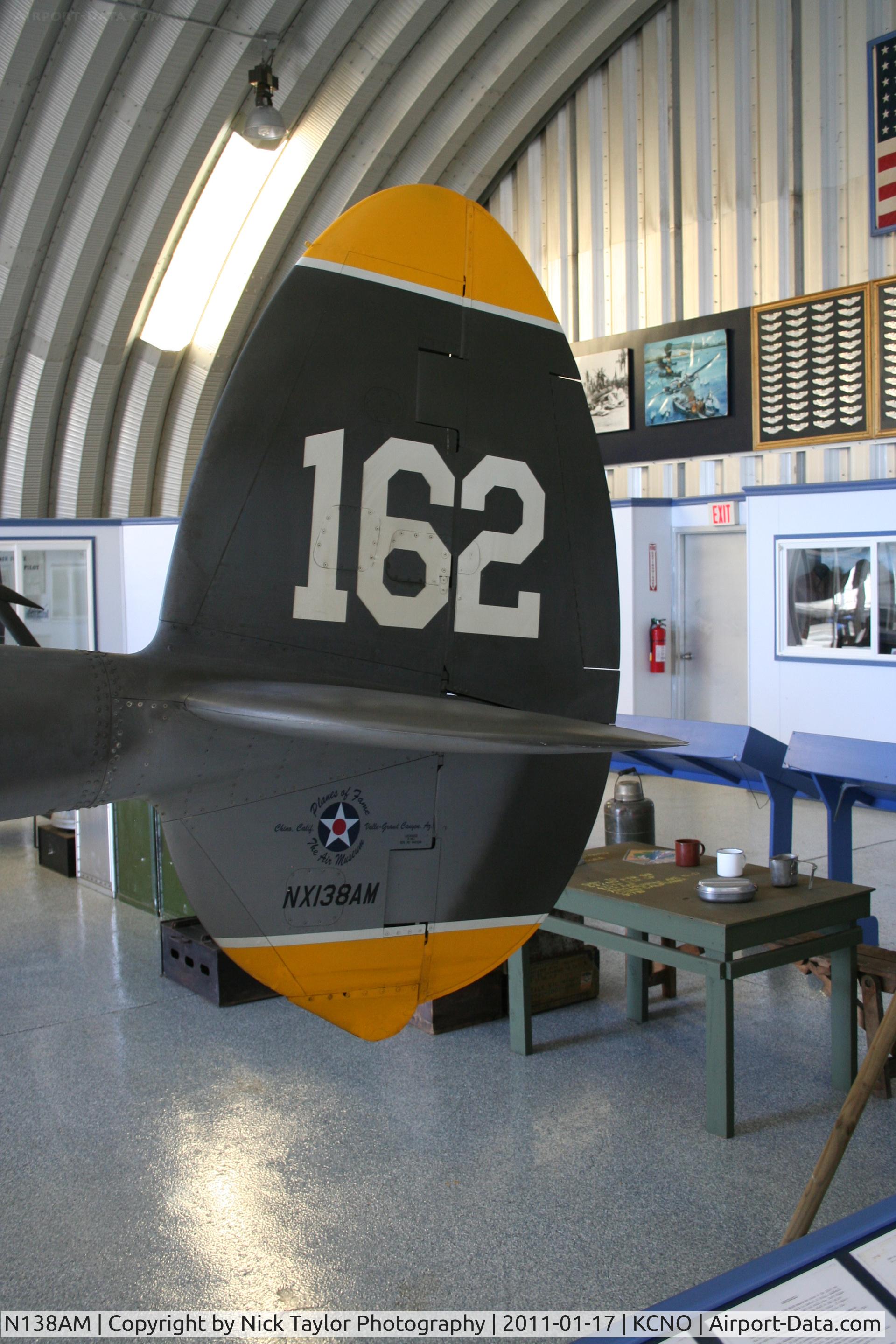 N138AM, 1943 Lockheed P-38J Lightning C/N 44-23314, Inside at the POF museum