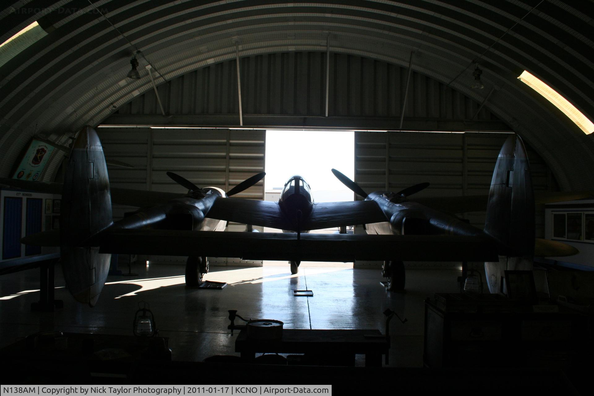 N138AM, 1943 Lockheed P-38J Lightning C/N 44-23314, POF Chino