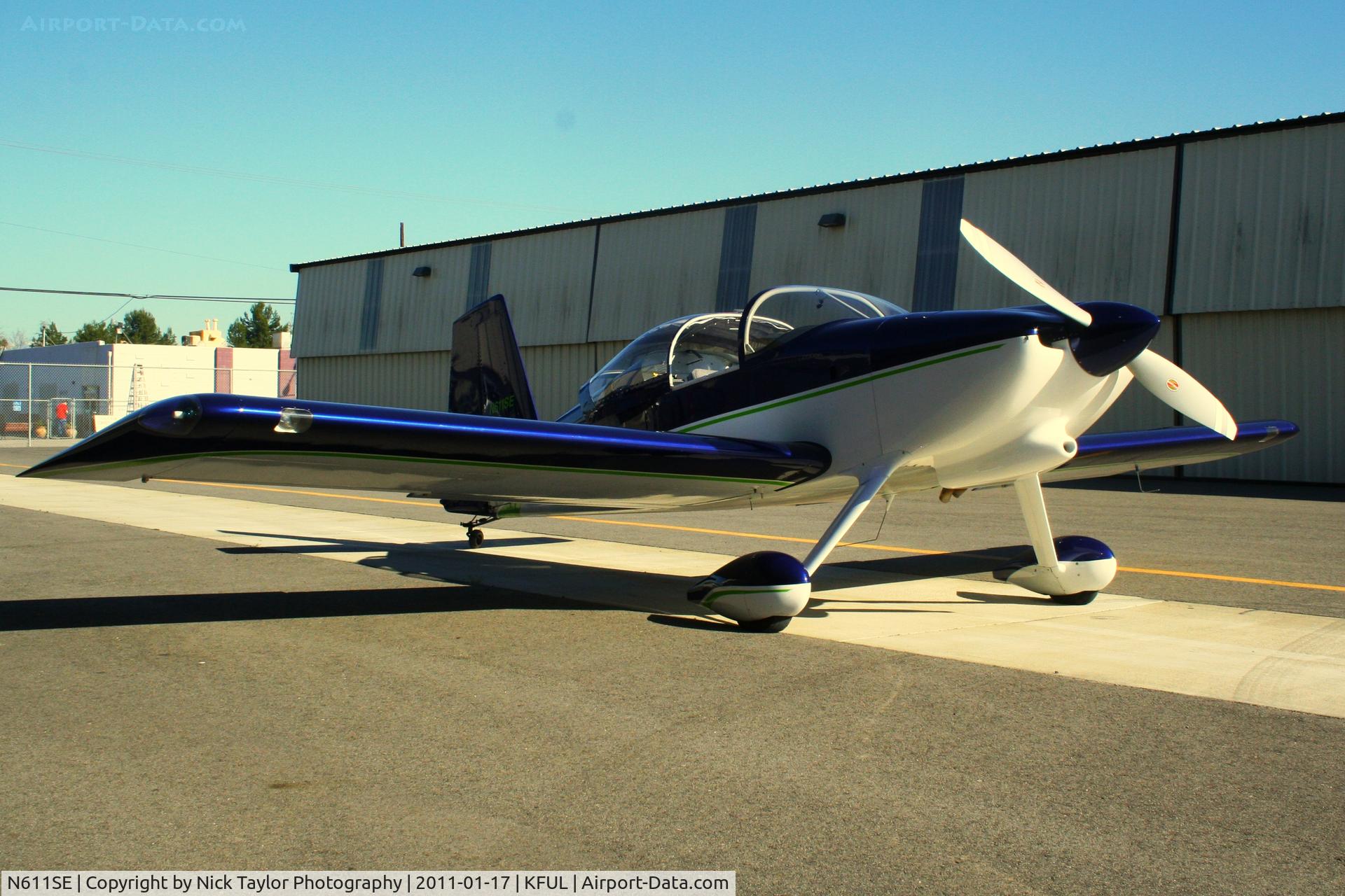 N611SE, 2009 Vans RV-7 C/N 72962, Visiting Fullerton from IZA