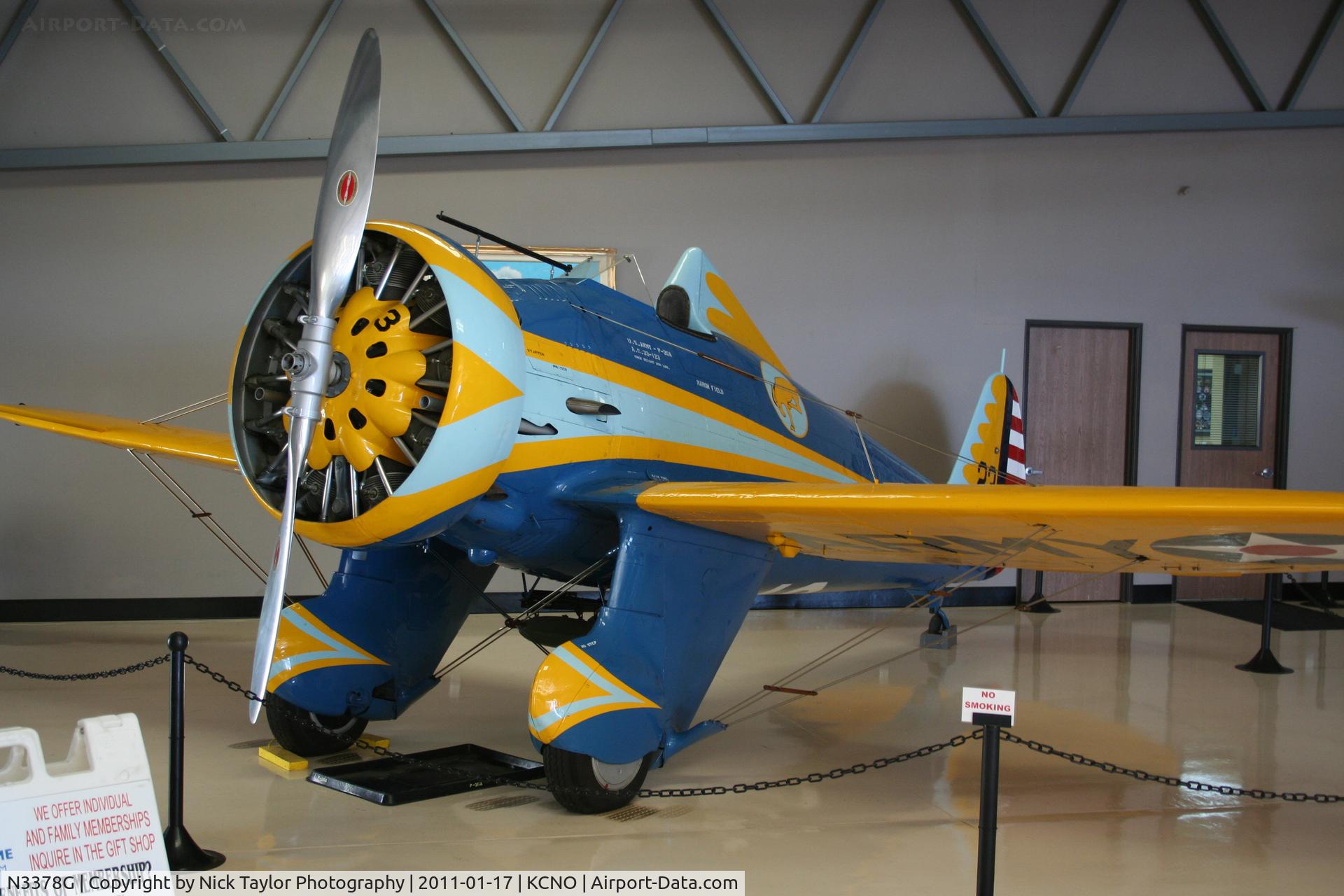 N3378G, 1933 Boeing P-26 Peashooter C/N 33123, Peashooter at the POF museum