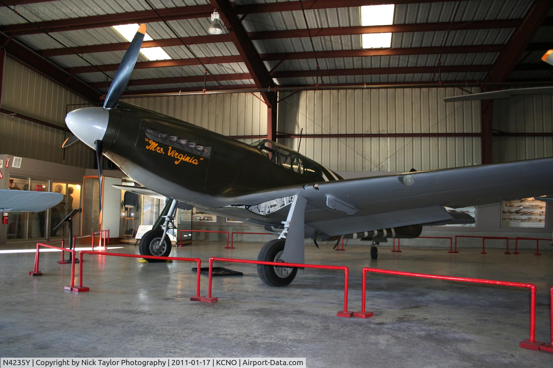 N4235Y, 1943 North American P-51A Mustang C/N MSN 99-22354, A model mustang at the pof museum