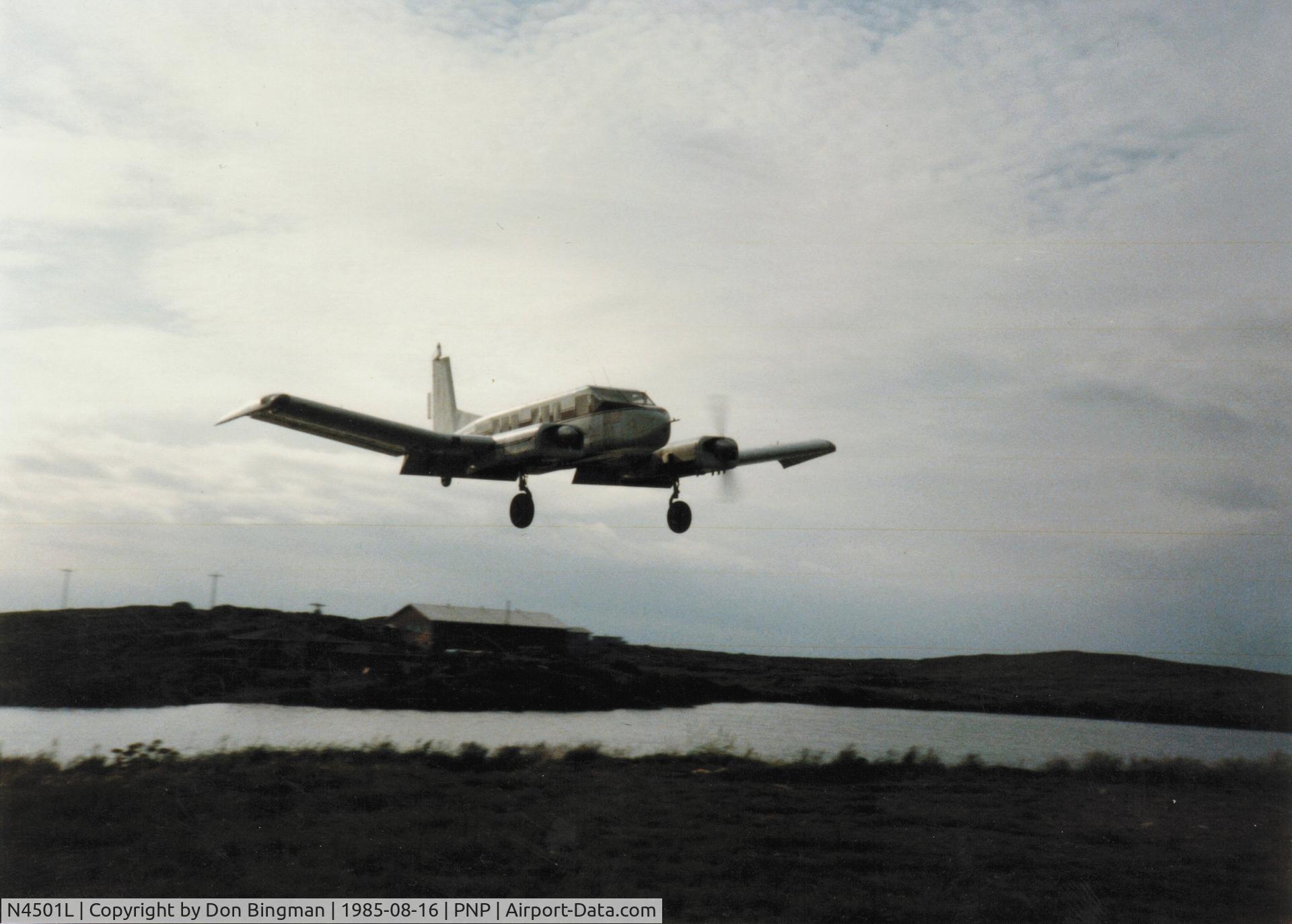 N4501L, 1968 Evangel Air 4500-300-II C/N 001, Landing in Pilot Point AK.