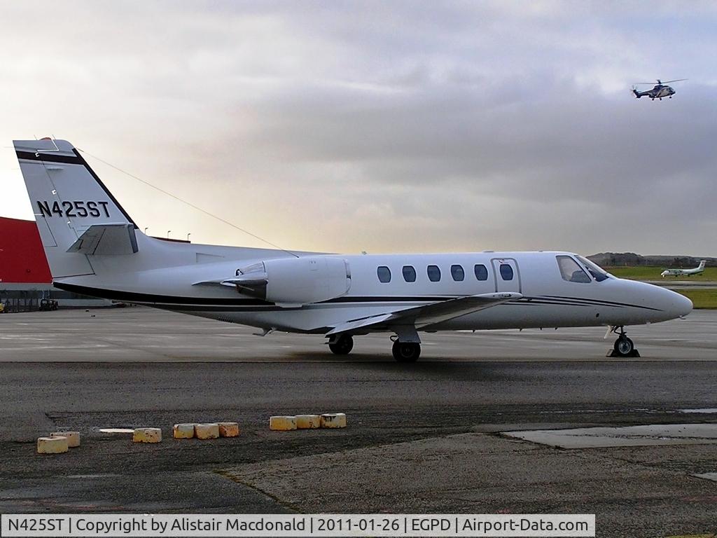 N425ST, 1992 Cessna 550 C/N 550-0709, Parked on the east side of the airfield