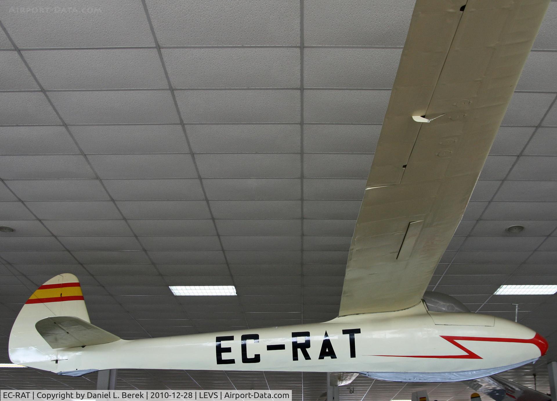 EC-RAT, 1951 Slingsby T-34 Sky C/N 935, This British glider, built in 1951, served with the Gliding School Montflorite; she is now preserved at the Museo del Aire.