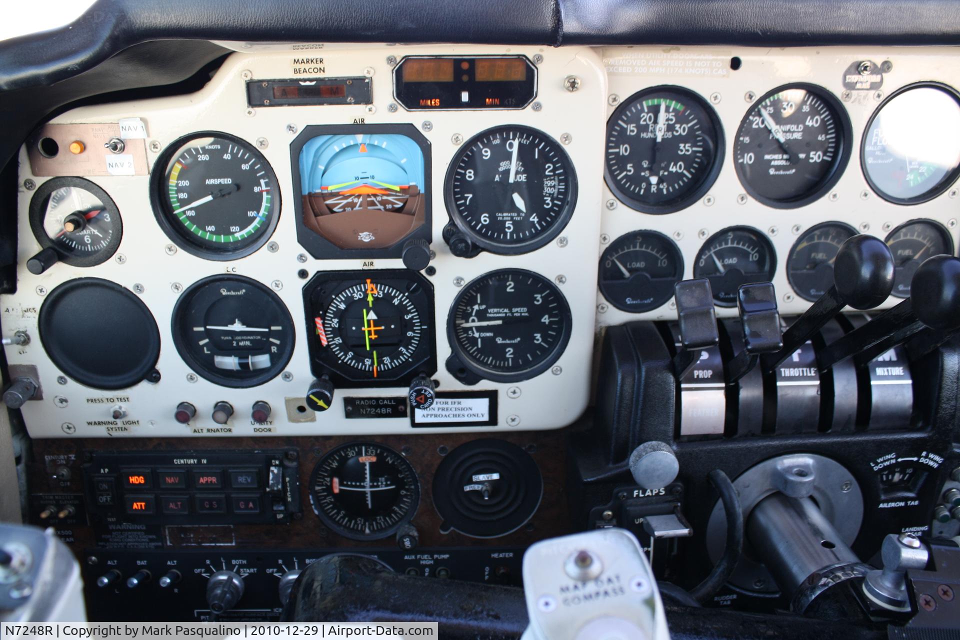N7248R, 1975 Beech 58 Baron C/N TH-578, Beech 58
