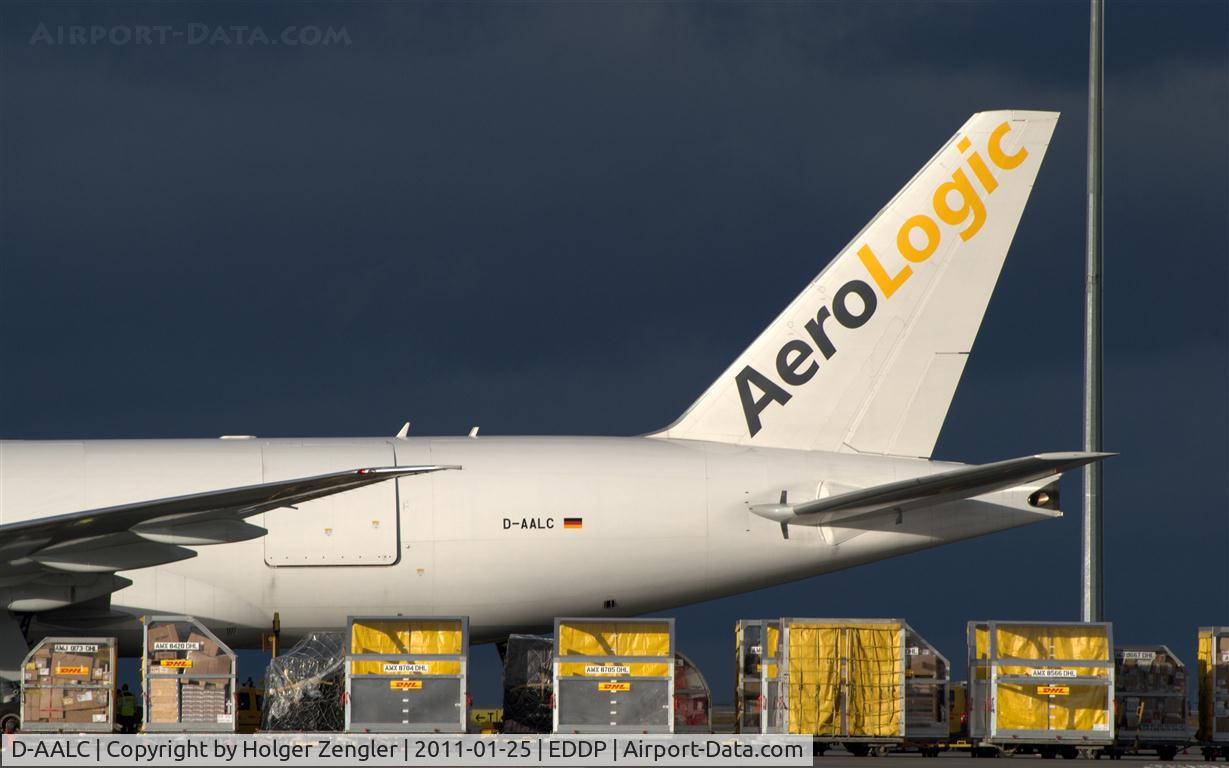 D-AALC, 2009 Boeing 777-FZN C/N 36003, Beautiful sunlight on DHL Air Hub LEJ