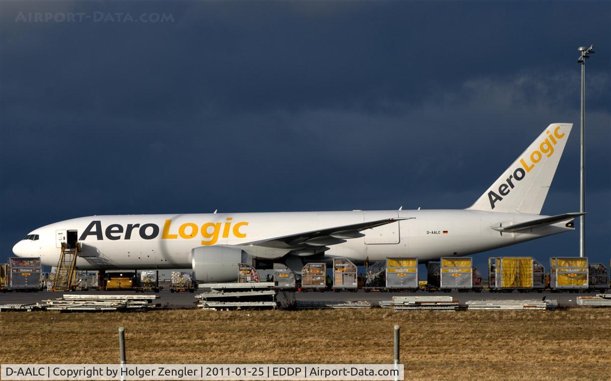 D-AALC, 2009 Boeing 777-FZN C/N 36003, Beautiful sunlight on DHL Air Hub LEJ