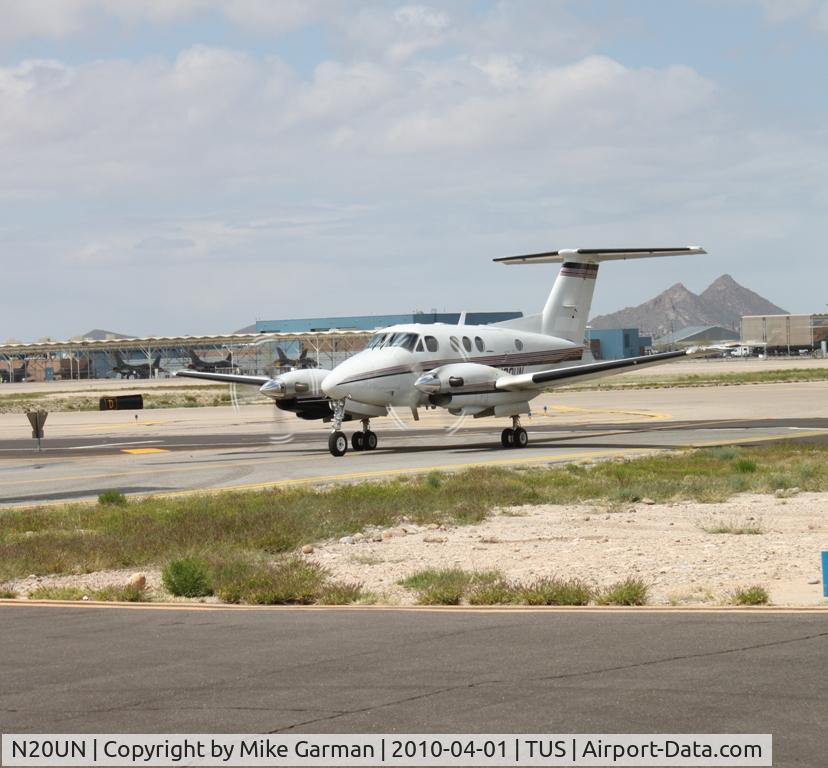 N20UN, 1980 Beech F90 King Air C/N LA-21, UASC Flight test aircraft, at the UASC hangar Tucson AZ