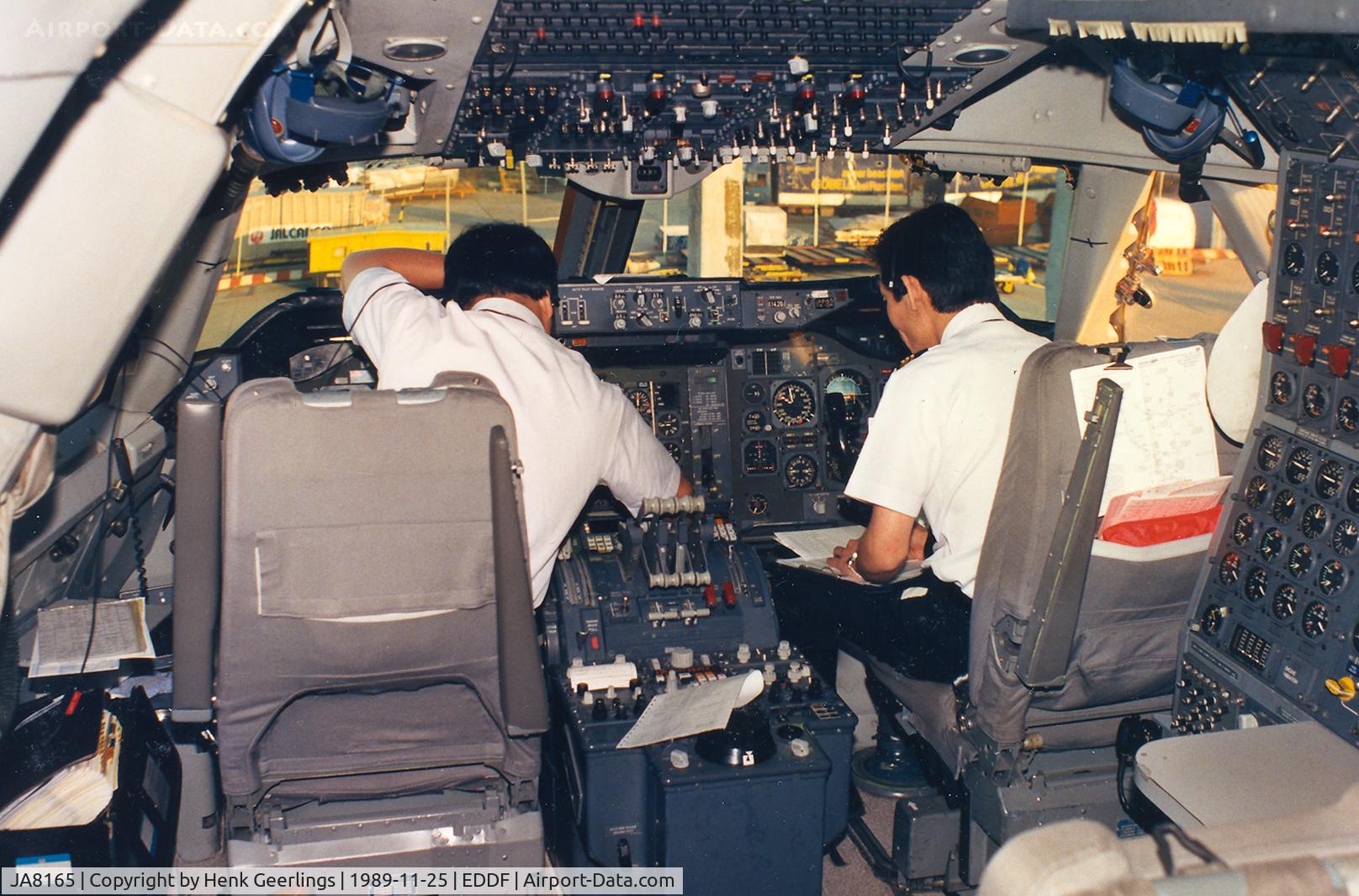 JA8165, 1979 Boeing 747-221F C/N 21743, Japan Air Lines , Cargo Flight FRA to NRT , Nov '89