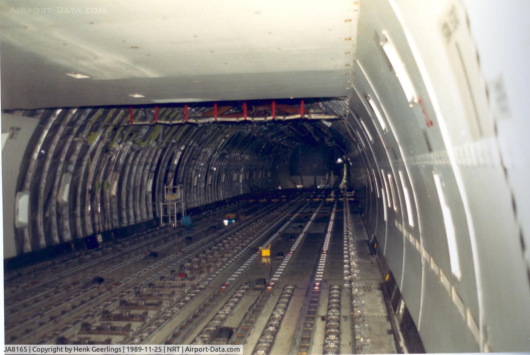 JA8165, 1979 Boeing 747-221F C/N 21743, JAL B747 Freighter , Main cargo deck
