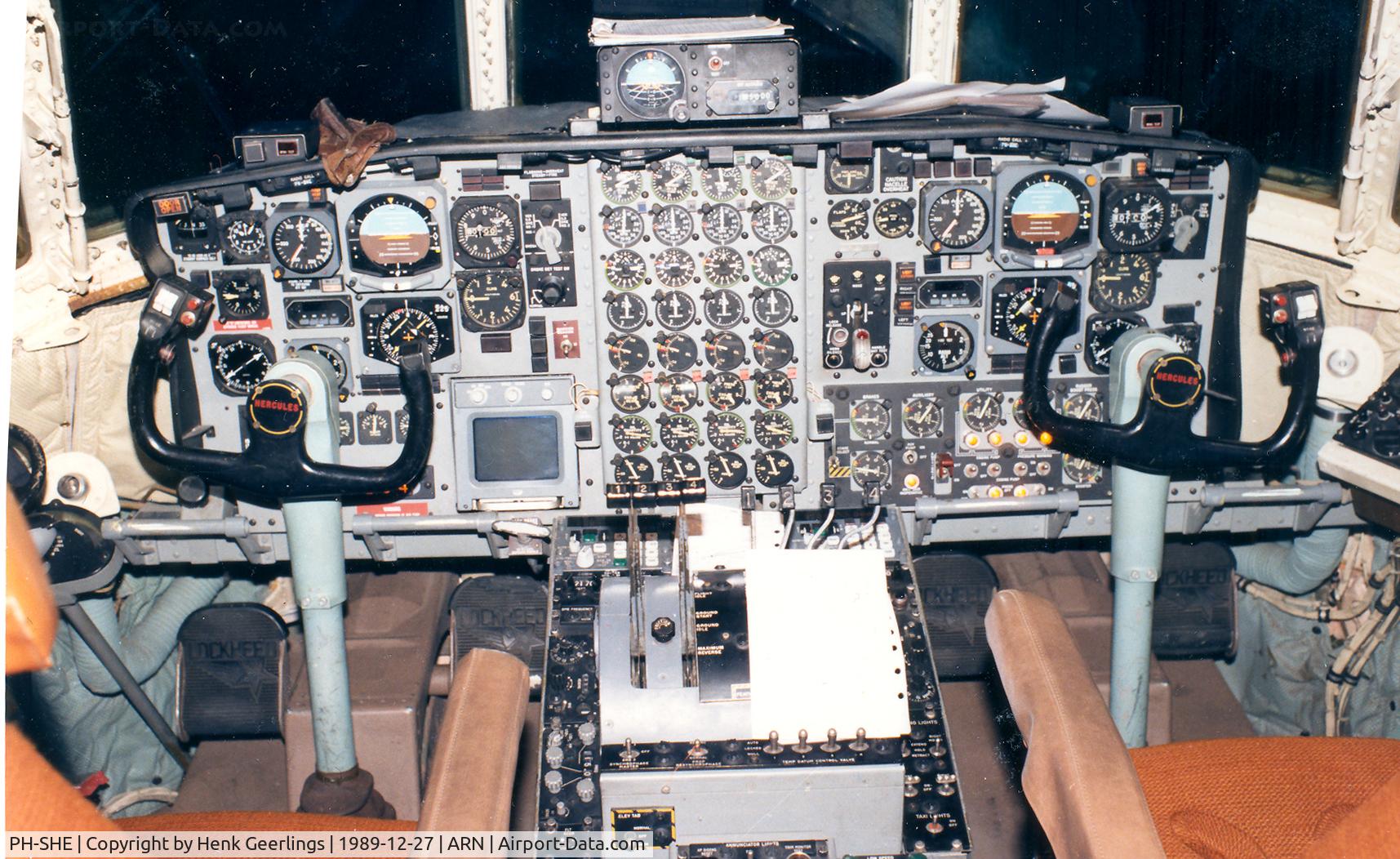 PH-SHE, 1981 Lockheed C-130H-30 Hercules C/N 382-4895, Schreiner Airways. Operating cargo flight for KLM
