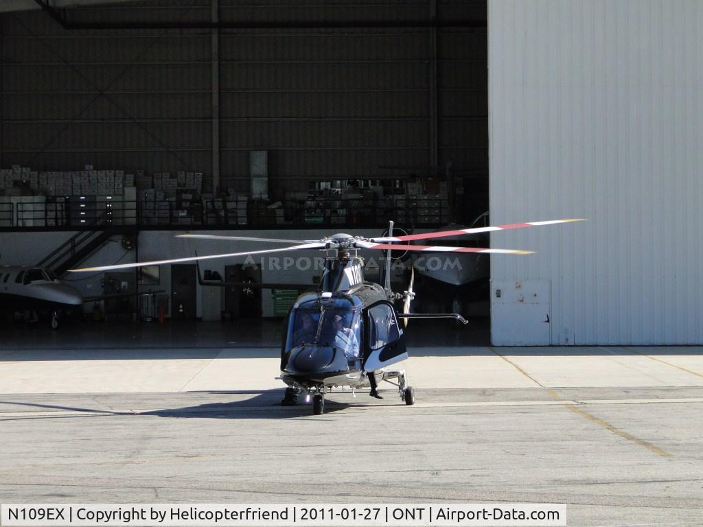 N109EX, Agusta A-109S Grand C/N 22145, Helicopter fired up to check and insure everything is working properly before take off