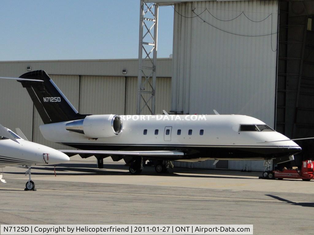 N712SD, 1988 Canadair Challenger 601-3A (CL-600-2B16) C/N 5024, Parked on the southside by the hangers