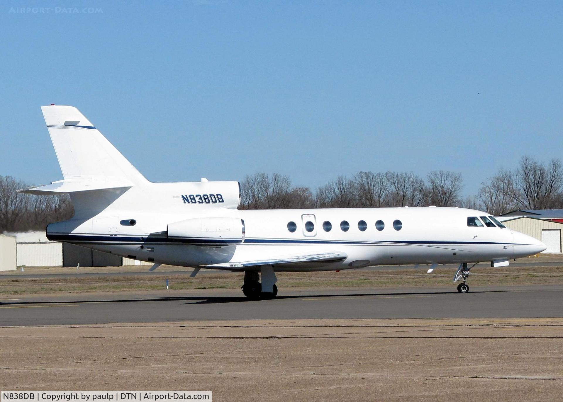 N838DB, 1997 Dassault Falcon 50 C/N 265, At Downtown Shreveport.